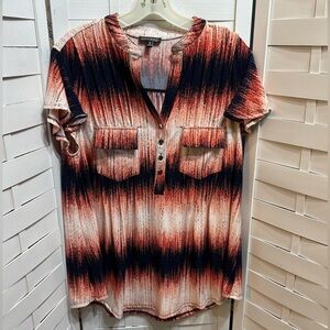 Ava & Grace Stylish Splatter Top